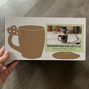 NEW mushroom pour over coffee set!